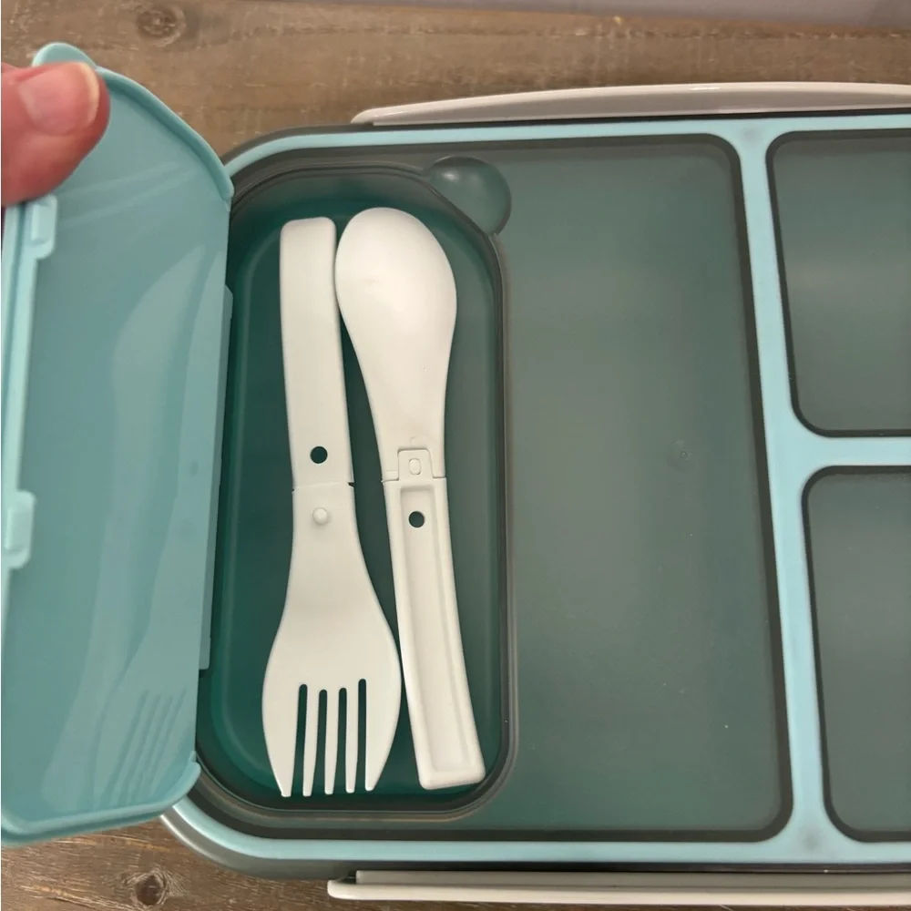 Russ Teal and Gray Food Storage Container - Picture 2 of 6
